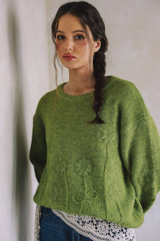 The Meadow Embroidered Floral Sweater