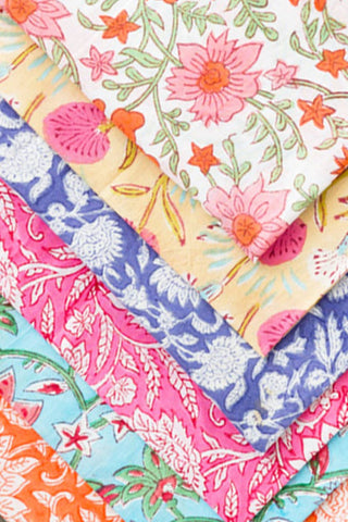 Floral Block Print Bandanas