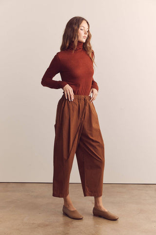 Pleated Drawstring Pants