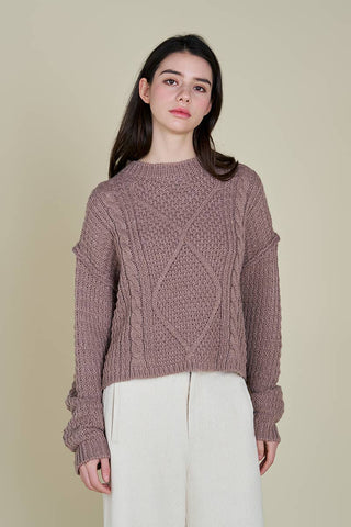 The Orchid Cable Sweater