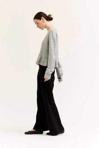 The Linnet Ruffle Hem Cardigan