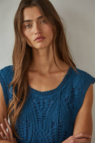 The Crochet Layer Wide Leg Jumpsuit