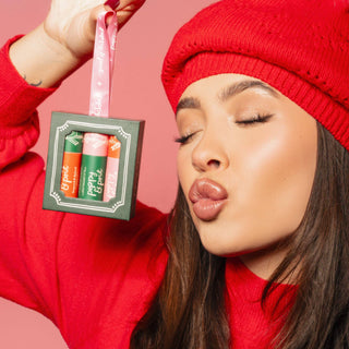 Holiday Ornament Lip Balm Trio