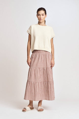Clayfield Tiered Cotton Skirt
