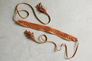 Ava Wrap Belt — Cognac