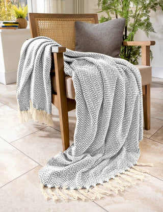 Cotton Chevron Throw