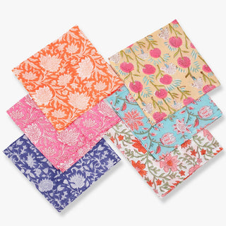 Floral Block Print Bandanas