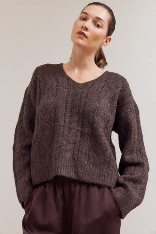 Michelle Cable Knit Sweater