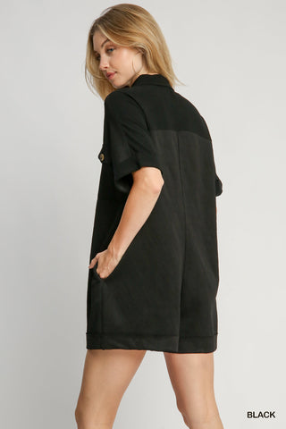 Jackie Button Front Romper