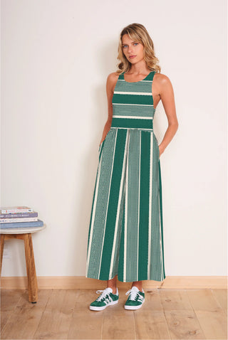 Anzio Striped Midi Dress