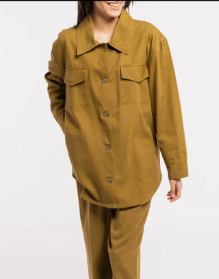 Olive Shirt Jacket