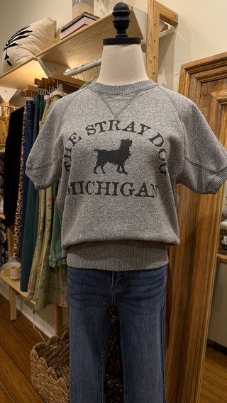 Hinoki:REE - The Stray Dog Vintage Graphic Short Sleeve Sweatshirt