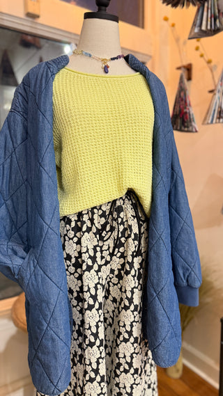 Hinoki:REE - Quilted Denim Coat