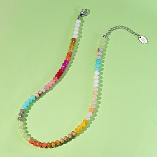 Blush Beam Stone Necklace