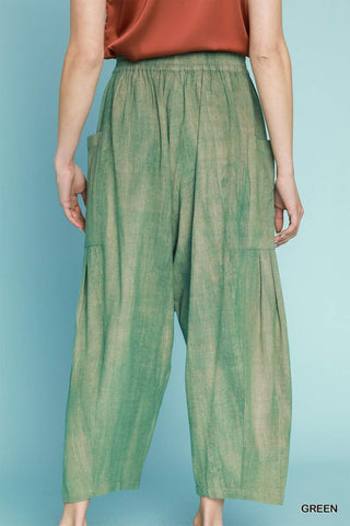 Green Denim Pants
