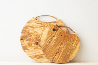 Copper and Olive Wood Cutting Board - 16in