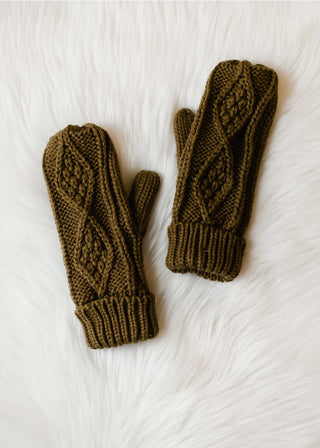 Cable Knit Mittens