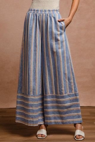 Florence Striped Wide Leg Pants
