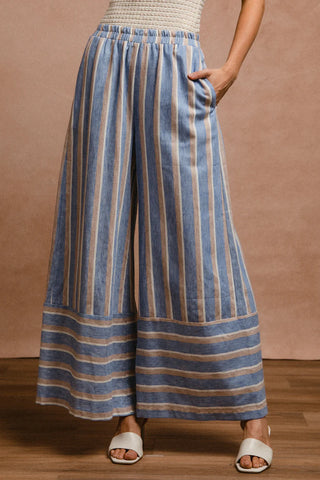 Florence Striped Wide Leg Pants