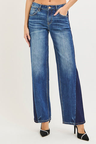 Dark Two Tone Jeans