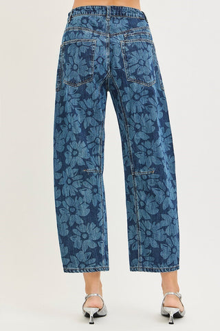 The Nightgarden Floral Barrel Jean