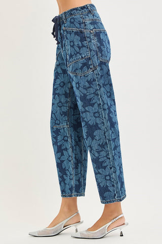 The Nightgarden Floral Barrel Jean