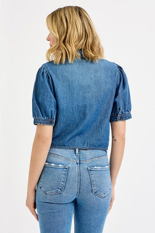 The Rendezvous Puff Sleeve Crop Shirt