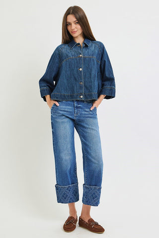 Horizon Cropped Cape Jacket