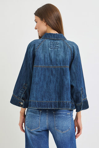 Horizon Cropped Cape Jacket
