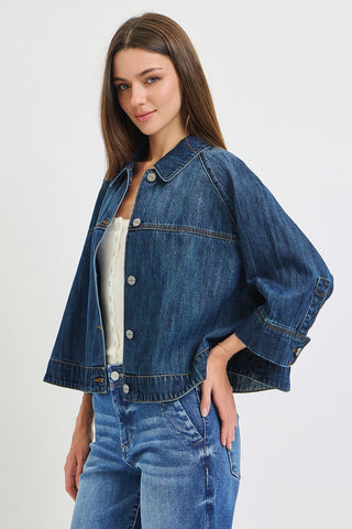 Horizon Cropped Cape Jacket