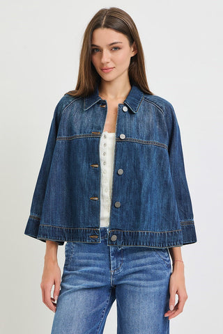 Horizon Cropped Cape Jacket