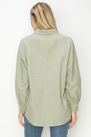 The Juliet Balloon Sleeve Linen Shirt