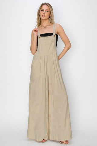 The Potter's Linen Wide Leg Overalls