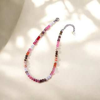 Ruby Blush Stone Necklace