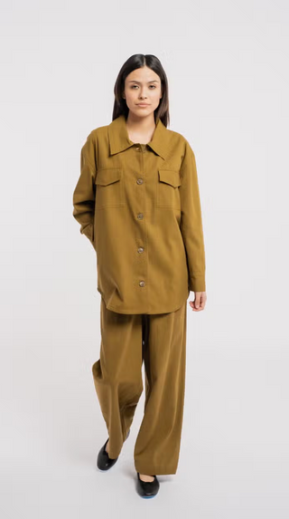 Olive Shirt Jacket