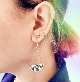 Moth Dangle Earrings