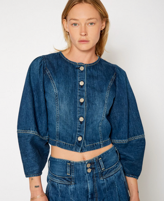 Cici Balloon Sleeve - Laurel