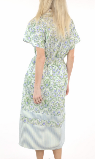 Juniper Block Print Midi Dress