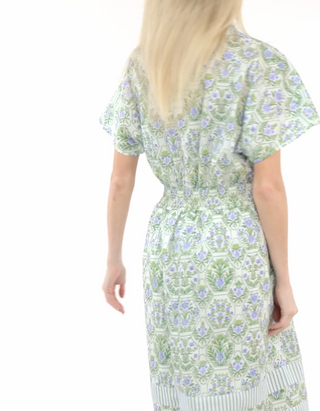 Juniper Block Print Midi Dress
