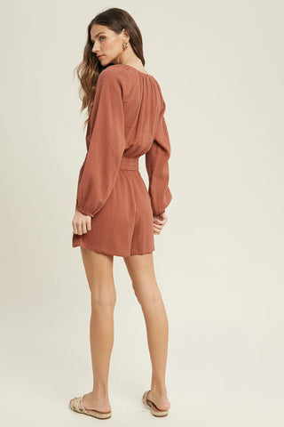 Judith Cotton Gauze Roomper