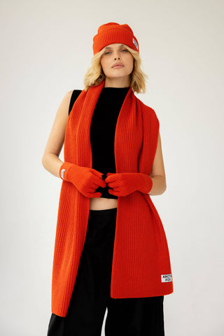 Sunkissed Coral Scarf