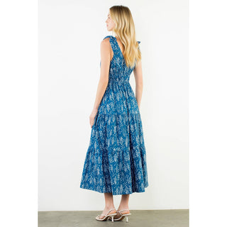 The Fish Print Tie Strap Dress
