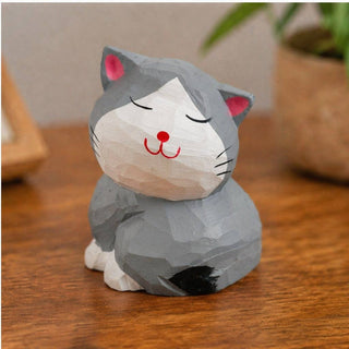 Smug Cat Figurine