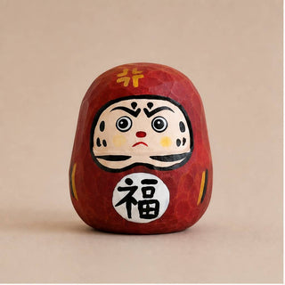 Carved Japanese Daruma Doll