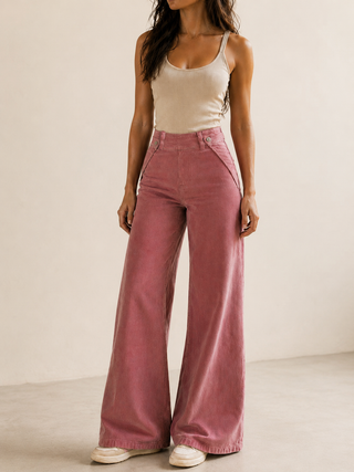 The Dina High-Rise Wide Leg Cord