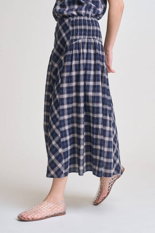 Emillee Smocked Plaid Skirt