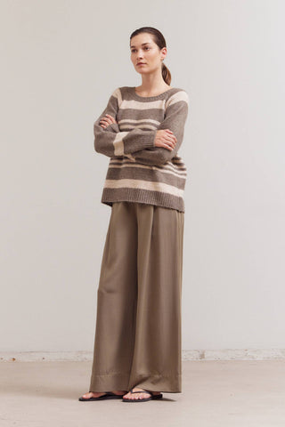 The Heather Stripe Sweater