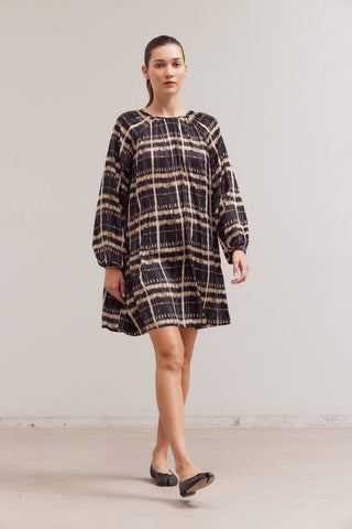 The Onyx Plaid Mini Dress