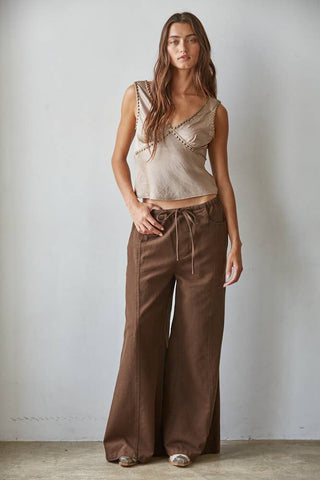 The Juniper Wide Leg Denim Trouser