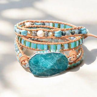 Amazonite Heaven on Earth Wrap Bracelet